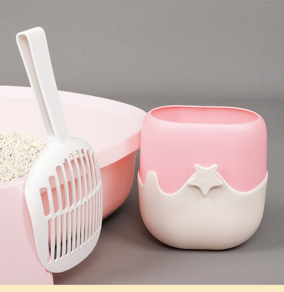 Tinypet Ice Cream Cat Litter Scoop + Holder Set