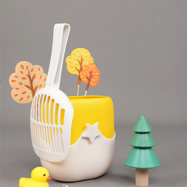 Tinypet Ice Cream Cat Litter Scoop + Holder Set