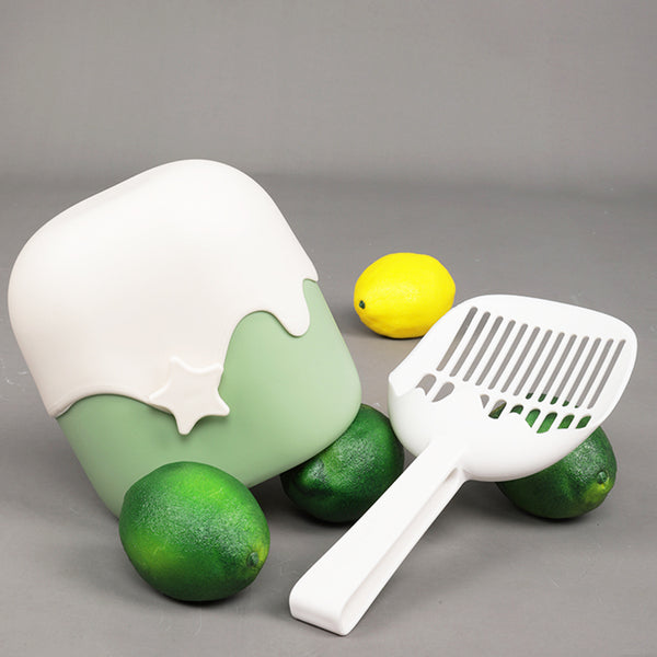 Tinypet Ice Cream Cat Litter Scoop + Holder Set