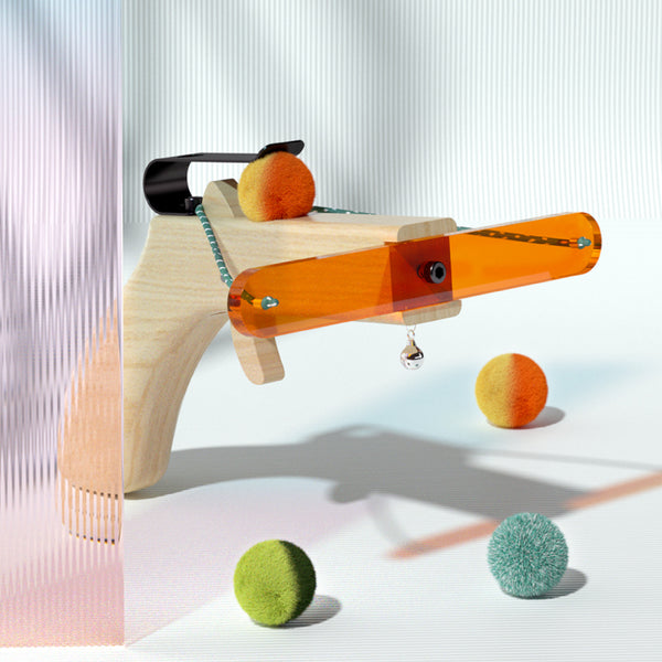 Mewoofun Catapult Teaser Wand Stick for Cat