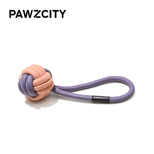 PAWZCITY Interactive Rope Ball With Loop