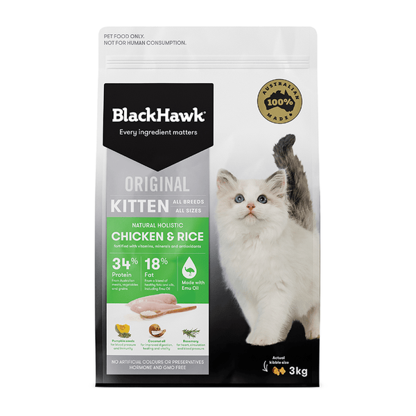 Black Hawk Kitten Food Chicken and Rice - 3kg