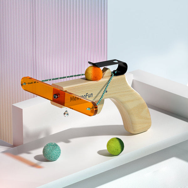 Mewoofun Catapult Teaser Wand Stick for Cat