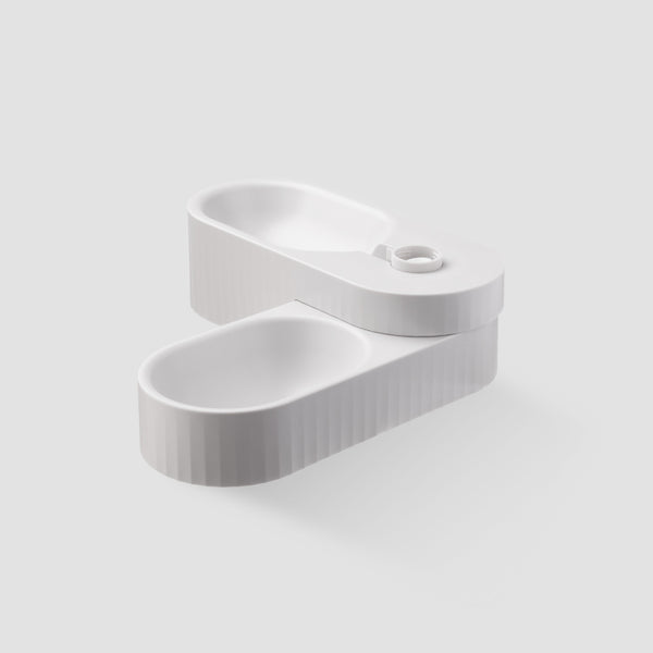 PIDAN DUAL BOWL FOR DOGS – GREY