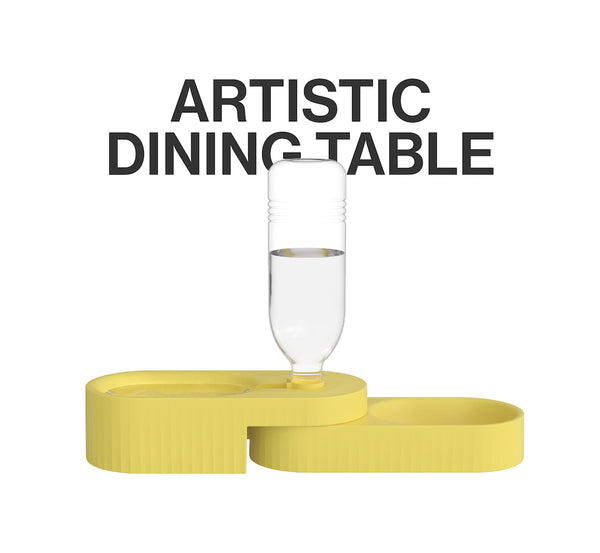 PIDAN DUAL BOWL FOR DOGS – YELLOW