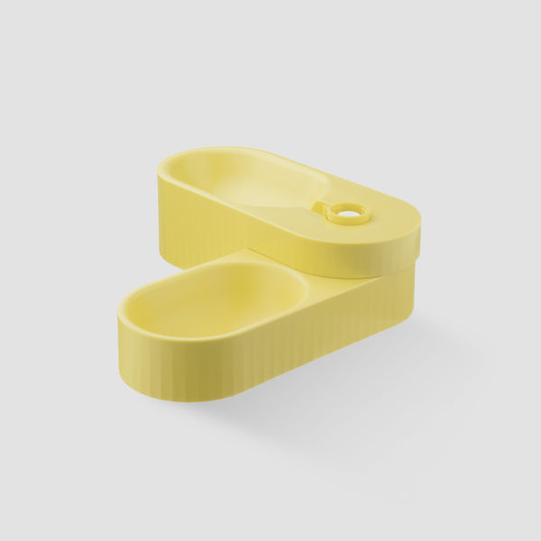 PIDAN DUAL BOWL FOR DOGS – YELLOW