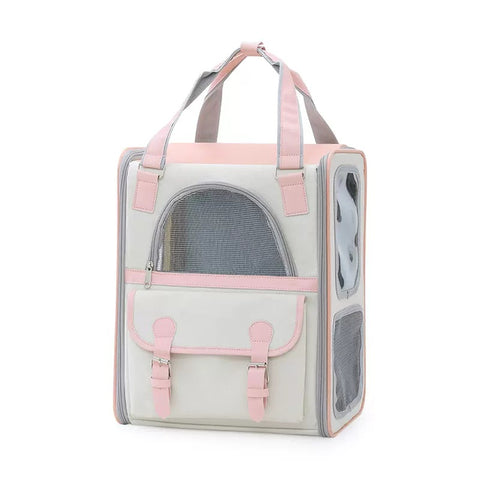 Pet Backpack Carrier Pink