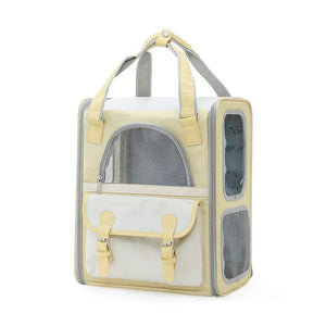 Pet Backpack Carrier Yellow