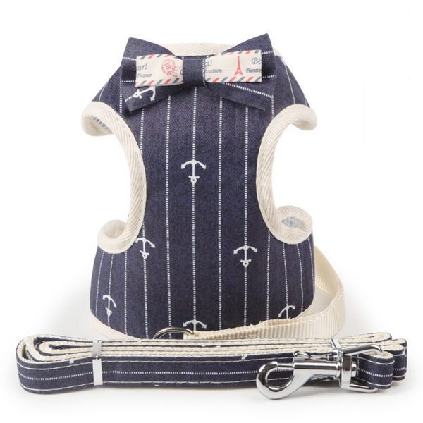 Pet Korean Style Bowknot Harness and Leash