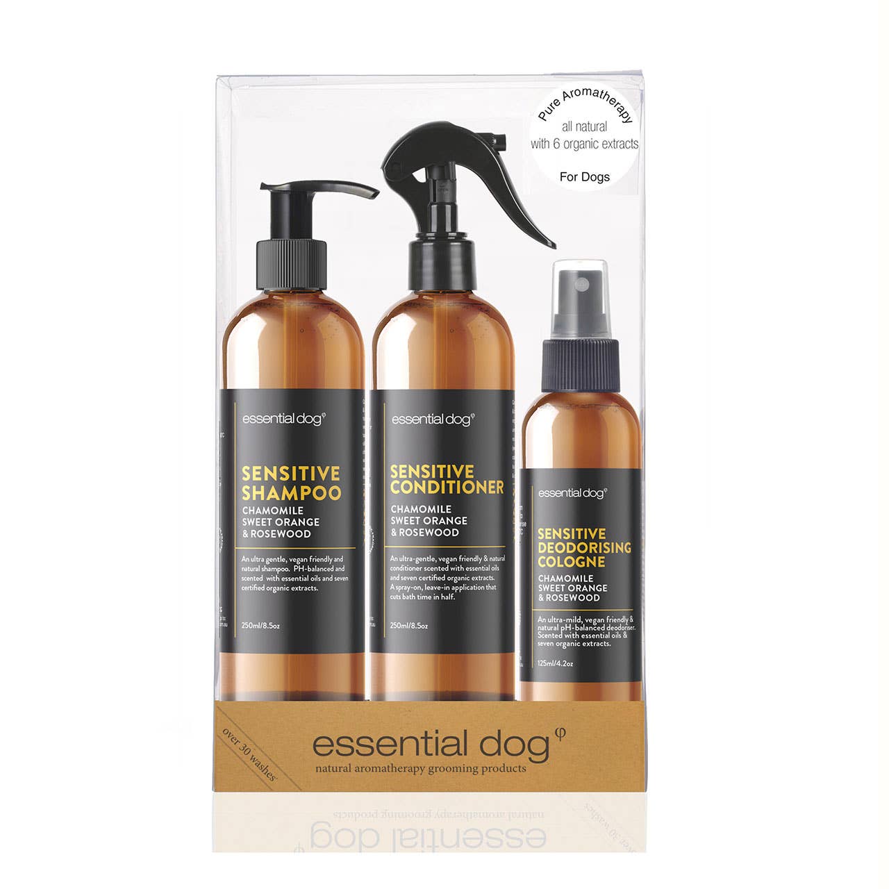 Essential Dog Limited Edition Dog Grooming Gift Pack (Chamomile, Orange & Rosewood)