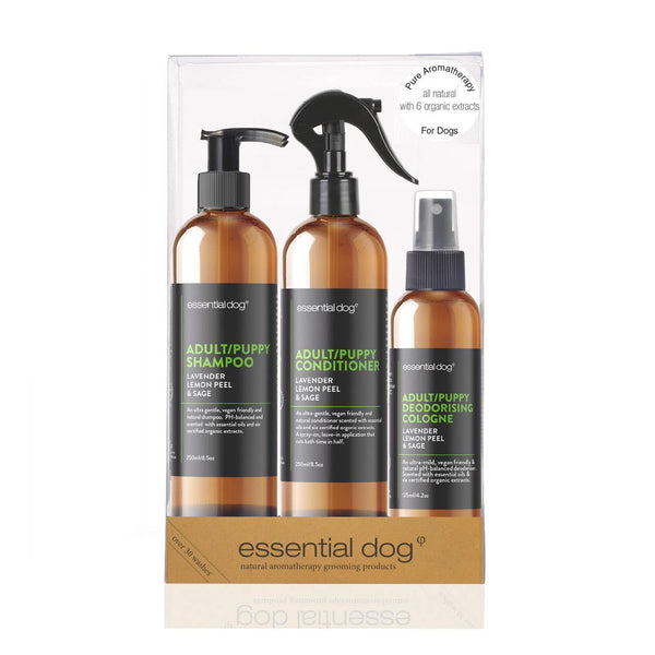 Essential Dog Limited Edition Dog Grooming Gift Pack (Lavender, Lemon & Sage)