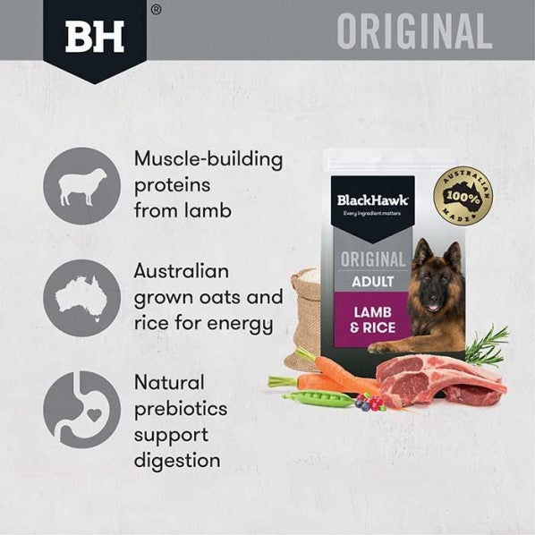 Black Hawk  Original Dog Food Lamb & Rice - 3kg