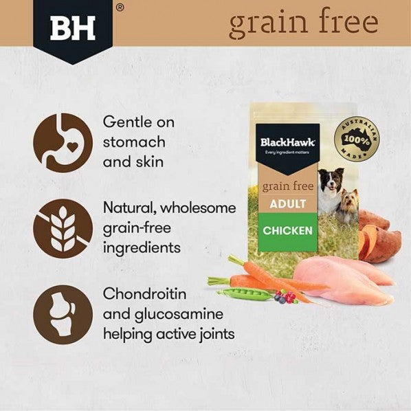 Black Hawk Grain Free Dog Food Hormone Free Chicken - 2.5kg