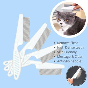 Pet Cat Dog Hair Grooming Comb Flea Brush