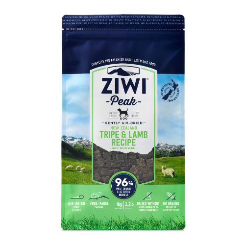 Ziwi Peak Air-Dried Dog Food - Tripe & Lamb 1kg
