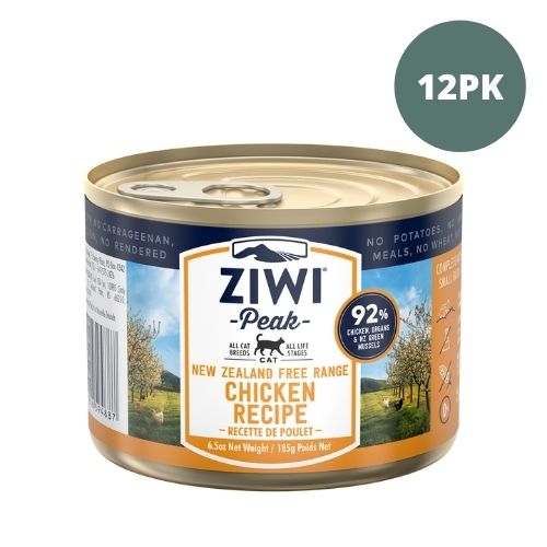 Ziwi Peak Cat Canned Wet Food - Chicken 185g - 12PK