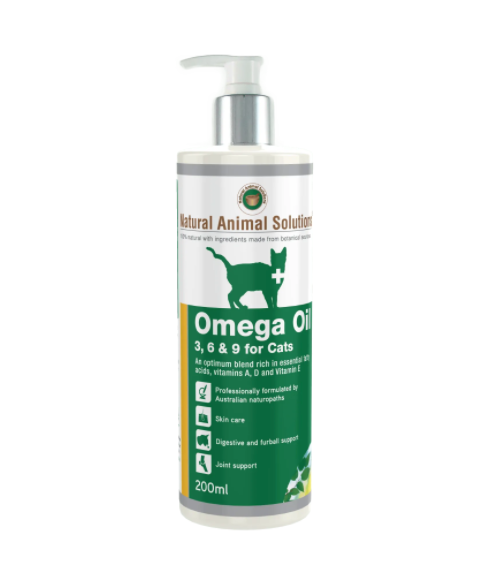 Natural Animals Solutions Omega Oil 3, 6 & 9 For Cats 200ml