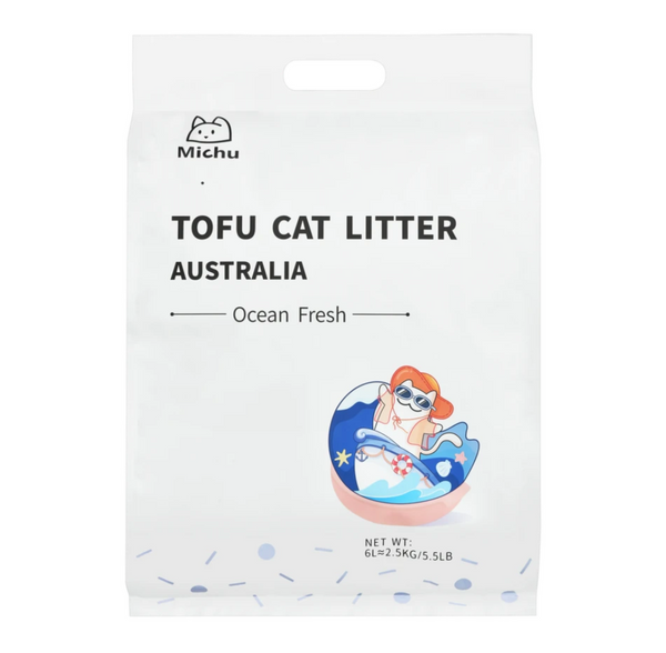 Furrytail Michu Natural Clumping Tofu Cat Litter 2.5kg/6L