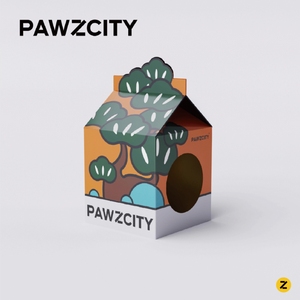 PAWZCITY Tetra-Pak Cat Scratcher House