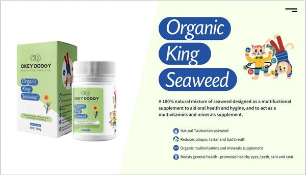 OKEY DOGGY Organic King Seaweed For Cats & Dogs 200g