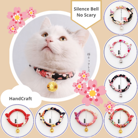 Japanese Inspired Pet Cat Collar