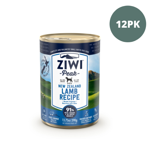 Ziwi Peak Dog Canned Wet Food - Lamb 390g - 12PK