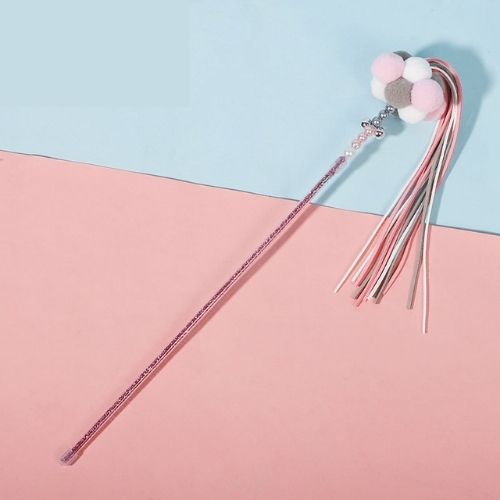 Cat Teaser Stick with Wool Ball