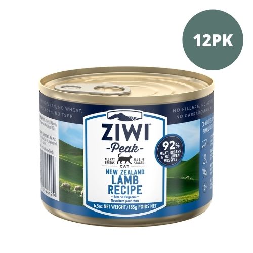 Ziwi Peak Cat Canned Wet Food - Lamb 185g - 12PK