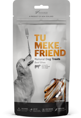 TU MEKE FRIEND Air-Dried Natural Dog Treats Beef Bites 50G