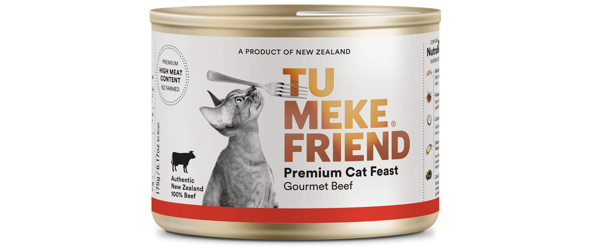 TU MEKE FRIEND Canned Premium Cat Feast Gourmet Beef 175G