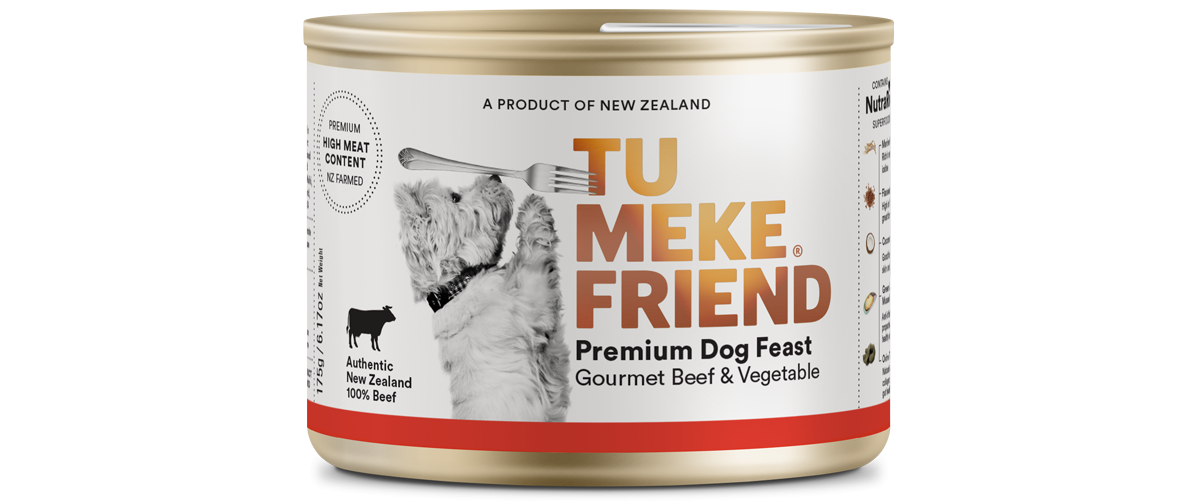 TU MEKE FRIEND Canned Premium Dog Feast Gourmet Beef & Vegetable 175G