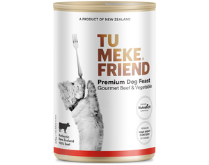 TU MEKE FRIEND Canned Premium Dog Feast Gourmet Beef & Vegetable 375G