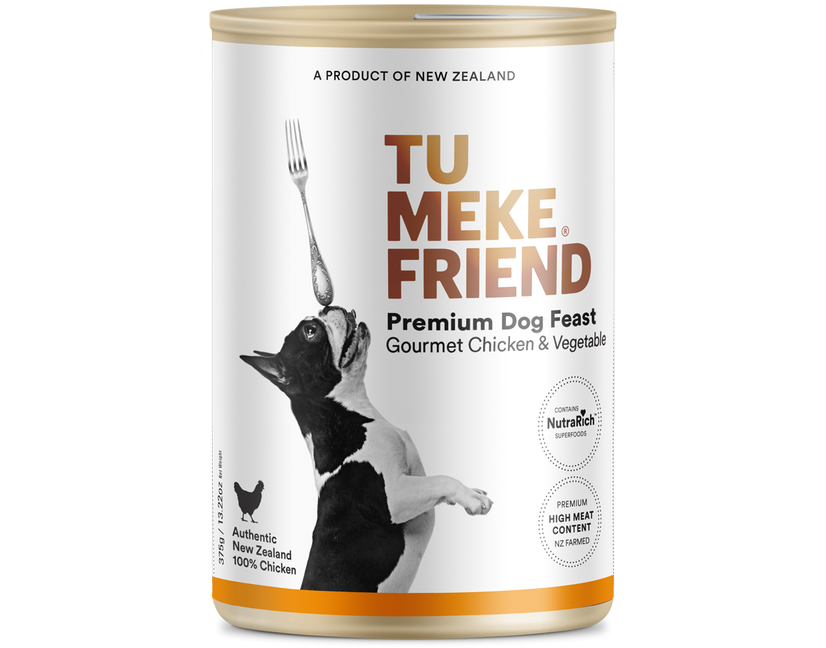 TU MEKE FRIEND Canned Premium Dog Feast Gourmet Chicken & Vegetable 375G