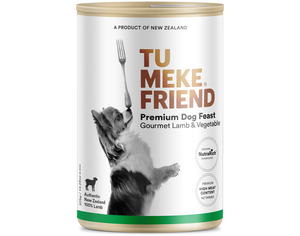 TU MEKE FRIEND Canned Premium Dog Feast Gourmet Lamb & Vegetable 375G