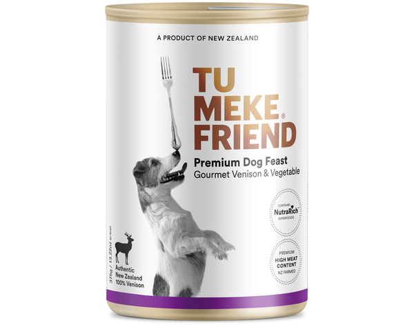TU MEKE FRIEND Canned Premium Dog Feast Gourmet Venison & Vegetable 375G
