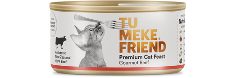 TU MEKE FRIEND Canned Premium Cat Feast Gourmet Beef 85G