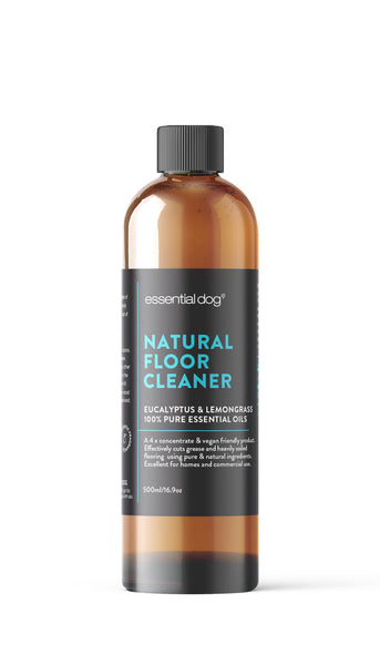 Essential Dog Natural Anti Bacterial Floor Cleaner 4 x Concentrate: Lemongrass and Eucalyptus 500ml