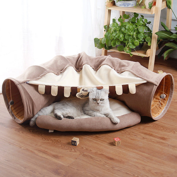 Luxury Cat Tunnel Pet Toy Tent