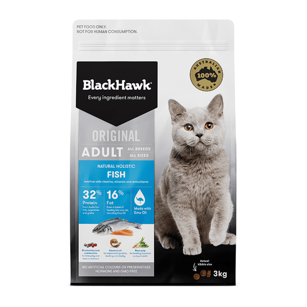 Black Hawk Holistic Cat Food Fish - 3kg