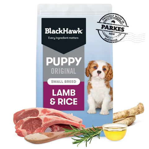 BLACK HAWK PUPPY FOOD FOR SMALL BREEDS ORIGINAL LAMB AND RICE 3KG