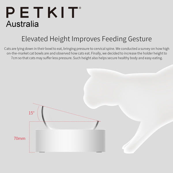 PETKIT FRESH NANO-15° ADJUSTABLE CAT FEEDING BOWL-DOUBLE